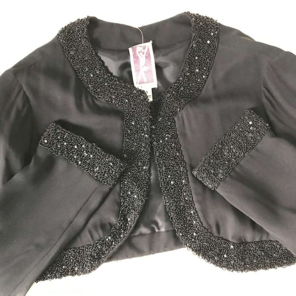 NWT Vintage Bolero Jacket with Beading